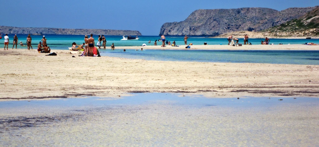 Plaża na Lagunie Balos na Krecie